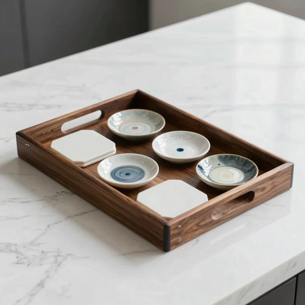 Moderne serveringsbrett